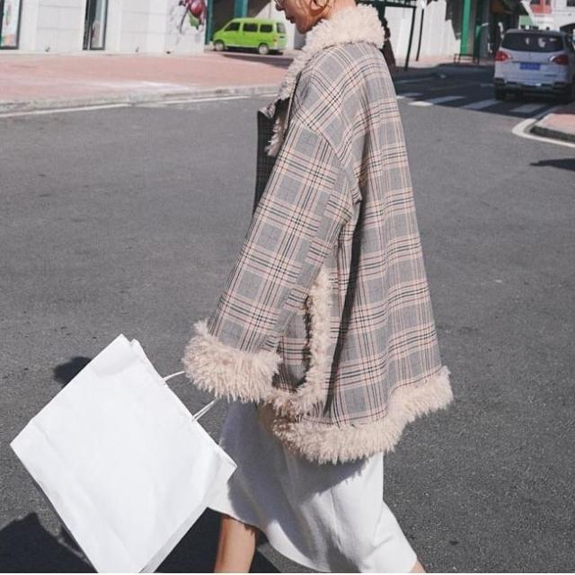 ボアブルゾン レディース ジャケット ライダース風 ムスタンジャケット