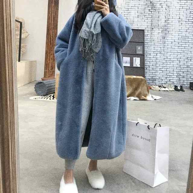 ボアコート レディース ジャケット アウター ボア もこもこ ハイネック ミディアム丈 スタンドカラー オーバーサイズ 韓国風 軽い 軽量 フード付き 冬服 厚手 アウター  暖かいの通販は