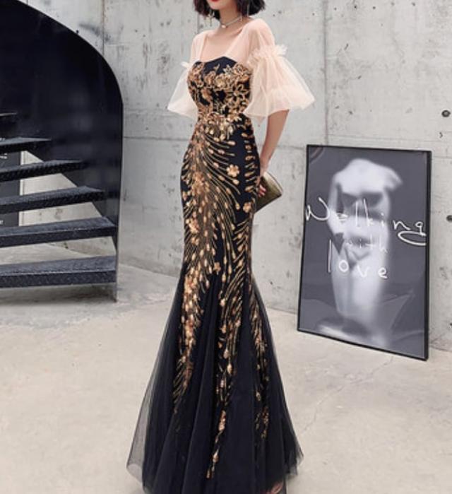 ドレス おすすめ おしゃれ お洒落 激安 安い 送料無料 プチプラ パーティードレス お呼ばれ ドレス ドレス ロングドレス ラウンジ ドレス イブニング ドレス シースルー ドレス チュール_9