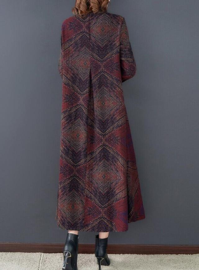 レディース 羽織り コート 美シルエット ロング丈 シャツワンピ