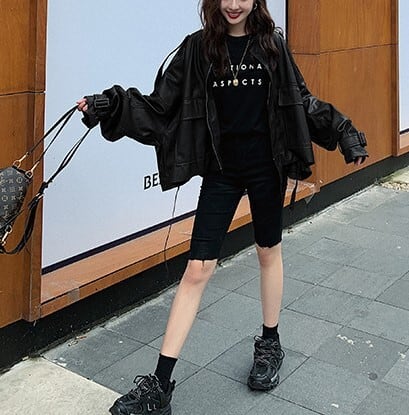 ライダース ジャケット レディース ジャケット 上着 アウター ドルマン