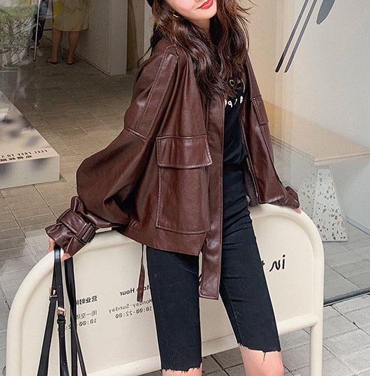 アウター 上着 ジャケット ブルゾン ライダースジャケット フェイク