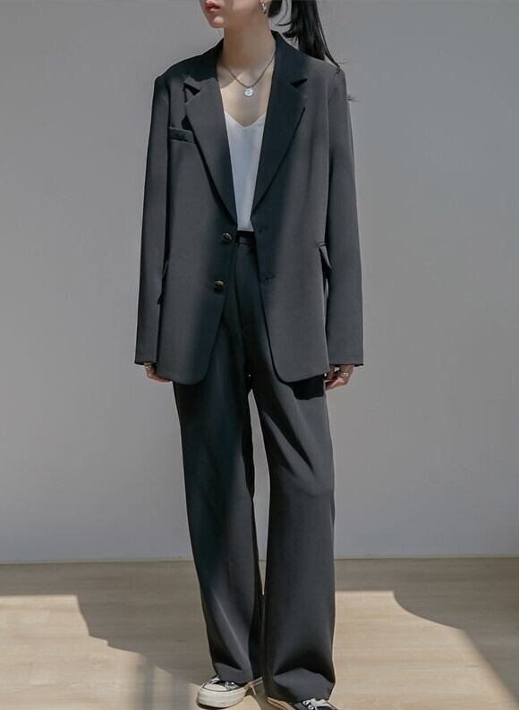 セットアップ 2点 レディース テーラードジャケット ベルベット スーツ パンツ インスタ映え 高見え 可愛い かわいい 韓国 かっこいい カジュアル 大人 上品 きれいめ シンプル クラシックの通販は