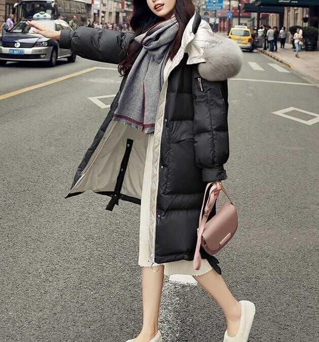 レディース コート アウター ロング丈 フード付き フェイクファー ダウン インスタ映え 暖かい 可愛い かわいい 韓国 かっこいい カジュアル 大人 上品 シンプル クラシック エレガント