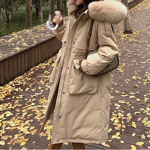レディース 上着 コート アウター ロング丈 フード付き ダウン
