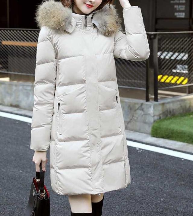レディース 上着 コート アウター ミディアム丈 フード付き ダウンコート フェイクファー 暖かい 可愛い かわいい 韓国 かっこいい カジュアル 大人 上品 シンプル クラシック エレガント_14