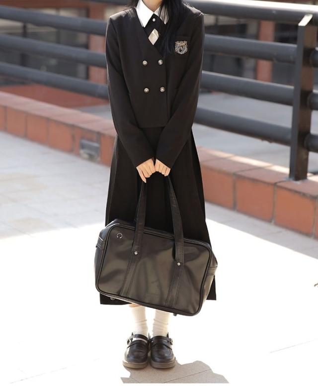 セットアップ ジャケット 上着 3点セット スーツ クロップ丈 ブレザー