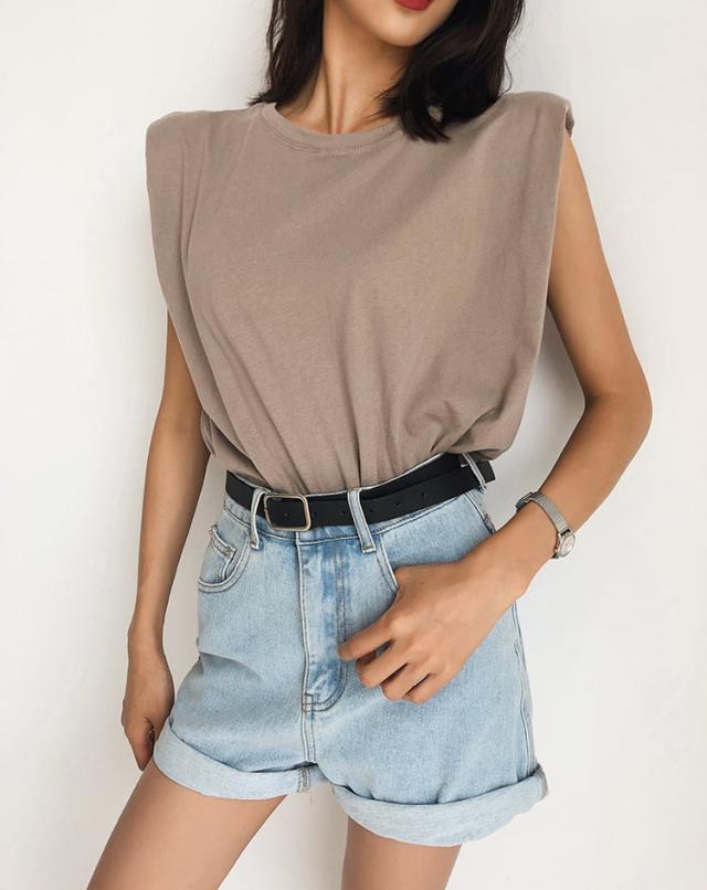 トップス Tシャツ カットソー 白トップス 袖なし ノースリーブ フレンチスリーブ ラウンドネック 大人可愛い きれいめ シンプル カジュアル 大人 上品 おしゃれ お洒落 かっこいいの通販は