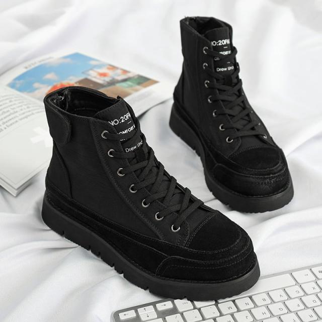 スニーカー 厚底 スニーカー 編み上げ ブーツ レースアップブーツ