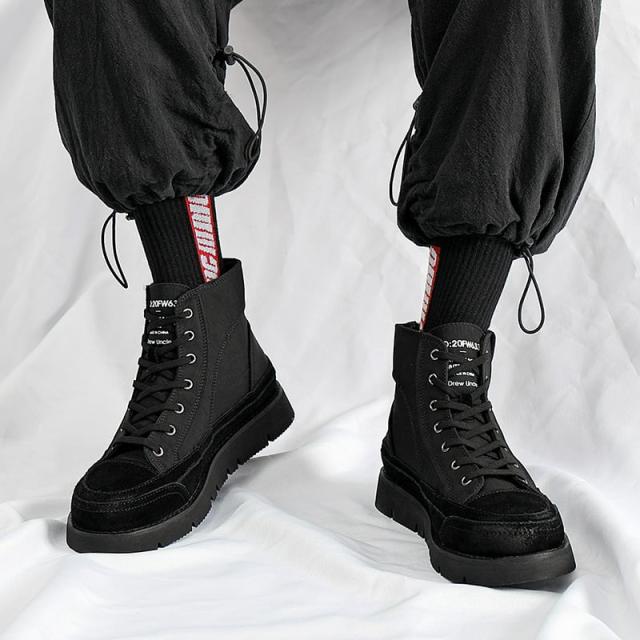 スニーカー 厚底 スニーカー 編み上げ ブーツ レースアップブーツ