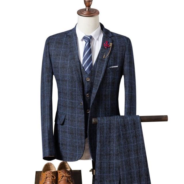 トップス ボトムス パンツ アウター ベスト ズボン 上着 スーツ 袖あり 長袖 襟付き スリム タイト 細身 ストレート  ポケット 前開き シングルボタン スリーピース 上下セット 3点セット