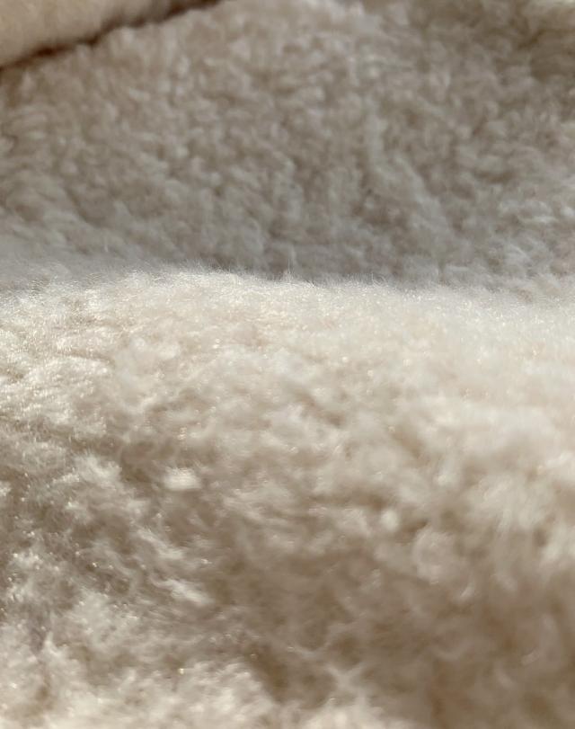 トップス ジレ ベスト 袖なし Vネック もこもこ クルーネック