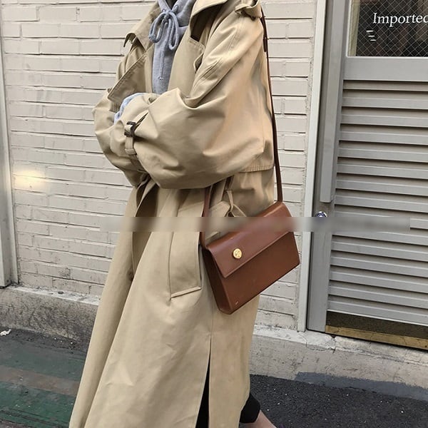 コート アウター ロング トレンチ ドロップショルダー モノトーン ガウンコートチェック マニッシュ ミディアム丈 袖あり 長袖 ポケット付き アウター 羽織り 大人可愛い きれいめ