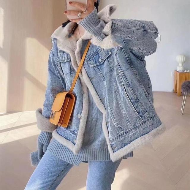 コート アウター ロング ブルゾン ドロップショルダー フェイクファー デニム ボア リバーシブル ロング 切り替え マルチカラ— ミディアム丈 袖あり 長袖 ポケット付き アウター 羽織りの通販は 6,142円