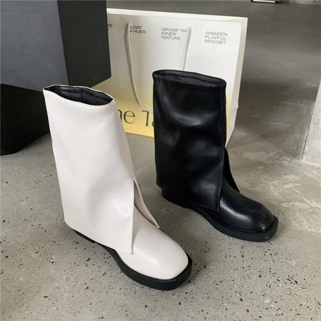 レディース ショートブーツ 2cmヒール ローヒール 歩きやすい きれいめ 疲れない 韓国 カジュアル 大人 可愛い かわいい ラクチン 流行り 上品 シンプル クラシック エレガント 個性的_4