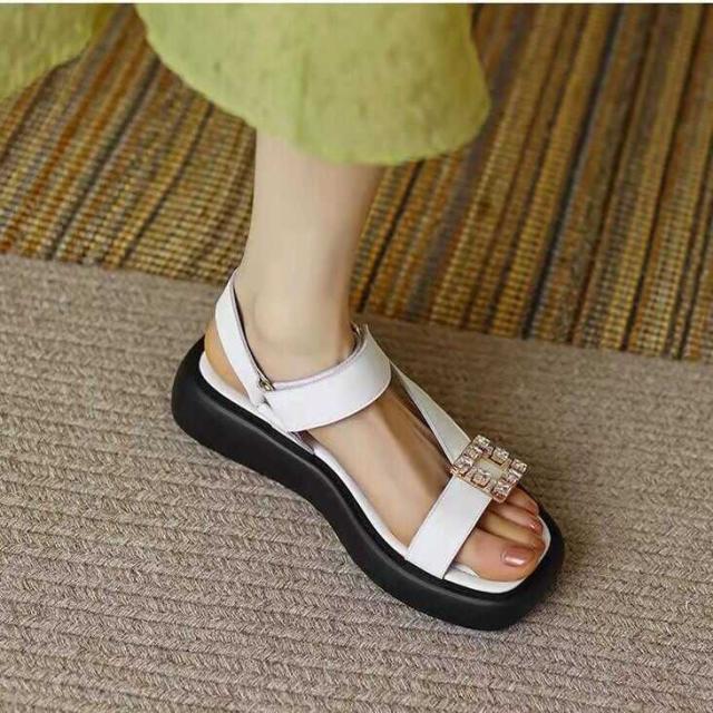 シューズ 靴 厚底 サンダル 3.5cm ヒール スポーツサンダル スクエアビジュー 無地 プラットホーム スポーティ かわいい 大人可愛い きれいめ シンプル カジュアル 大人 おしゃれ お洒落