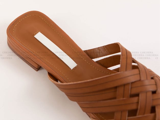 シューズ 靴 サンダル ローヒール メッシュ編み 1.5cm ミュール フラット ぺたんこ 楽ちん 歩きやすい かわいい 大人可愛い きれいめ シンプル カジュアル 大人 おしゃれ お洒落 かっこいい