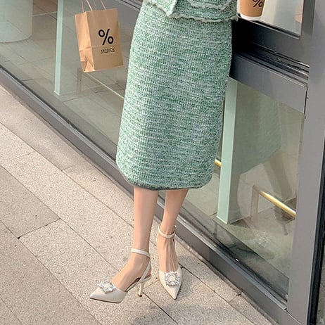 レディースシューズ 婦人靴 ハイヒール ピンヒール ストラップ付き