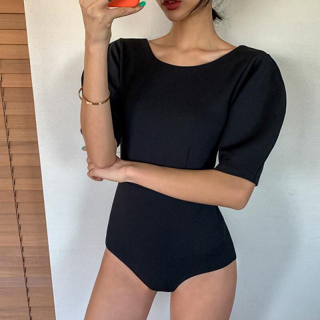 水着 ビキニ スイムウェア ワンピース水着 セクシービキニ 体系カバー水着 ワンピース 体系カバー 半袖 ハイウエスト 胸元 盛れる かわいい 大人可愛い きれいめ セクシー シンプル カジュアル ナチュラル 大人の通販は