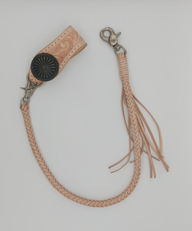 カービング財布　カービングウォレット　ターコイズ　ウォレットチェーン　セット　バイカーズ　長財布　レザー　牛革　手作り　手彫り