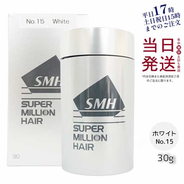 ルアン スーパーミリオンヘアー 30g No.15 ホワイト 髪 頭 薄毛隠し