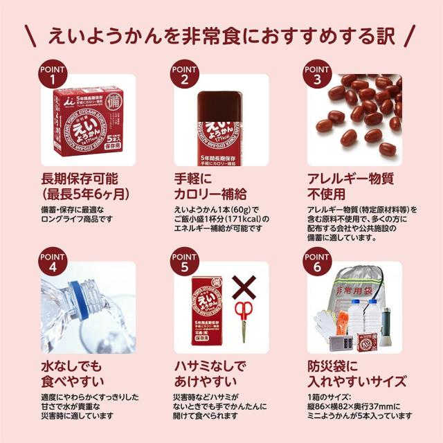 井村屋 えいようかん （60g×5本入り) ×20セット産地直送_2