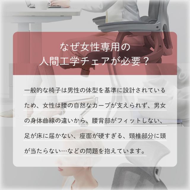 【女性専用設計・BIFMA認証済み】Muse オフィス・ゲーミングチェア ストレスフリー 人間工学椅子 フットレスト付き 腰背フィット 適応型ランバーサポート 720°アームレスト 125°リクライニング 高反発成形スポンジ シェニール生地 TUV認証 TGIF Gaming_2