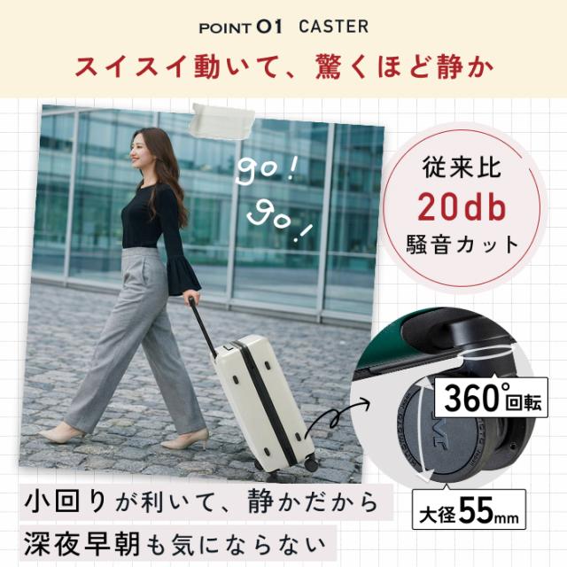 スーツケース SSサイズ(日帰り〜1泊) 機内持ち込み可 軽量2.4kg 容量