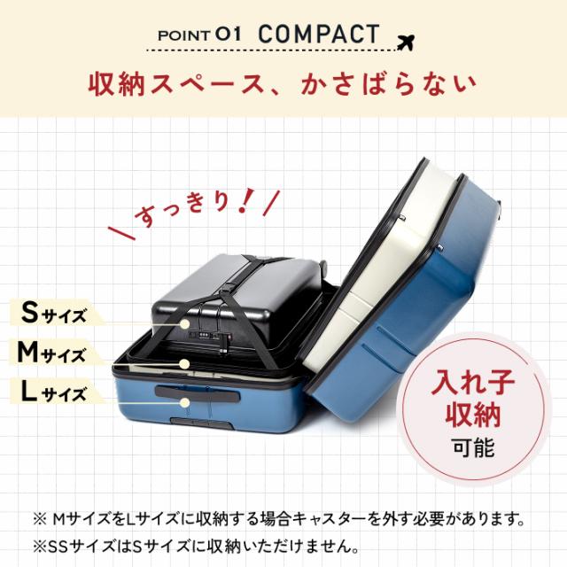 スーツケース SSサイズ(日帰り〜1泊) 機内持ち込み可 軽量2.4kg 容量