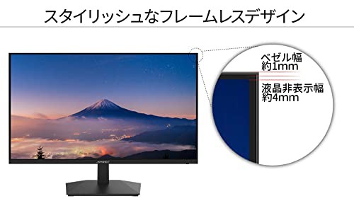 JAPANNEXT IPSパネル搭載23.8インチ フルHD解像度(1920 x 1080) USB-C