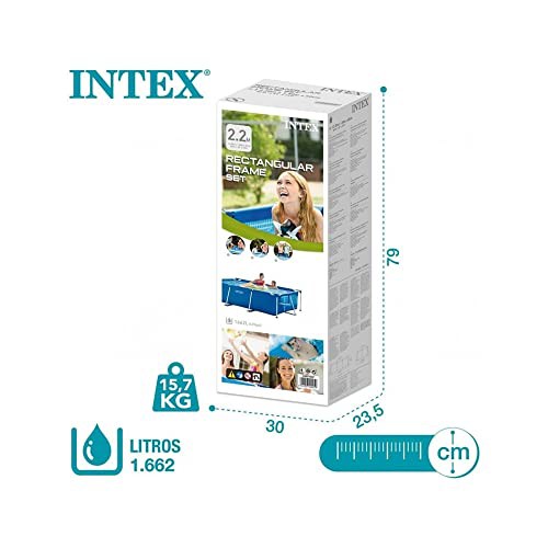 INTEX(インテックス) プール レクタングラフレームプール 220x150x60cm