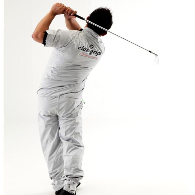 エリート グリップ レインウエア R-EG22 elite grips スマートシルエットレインウエア フード無し 競技用レインウエア　ブラック/グレーの通販は