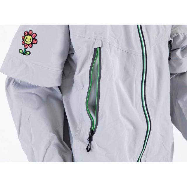 エリート グリップ レインウエア R-EG22 elite grips スマートシルエットレインウエア フード無し 競技用レインウエア　ブラック/グレーの通販は