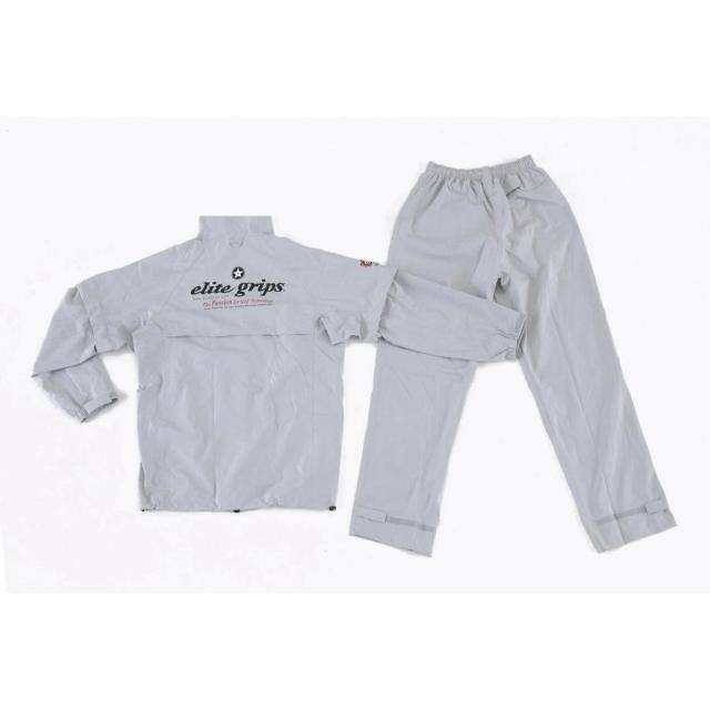 エリート グリップ レインウエア R-EG22 elite grips スマートシルエットレインウエア フード無し 競技用レインウエア　ブラック/グレーの通販は