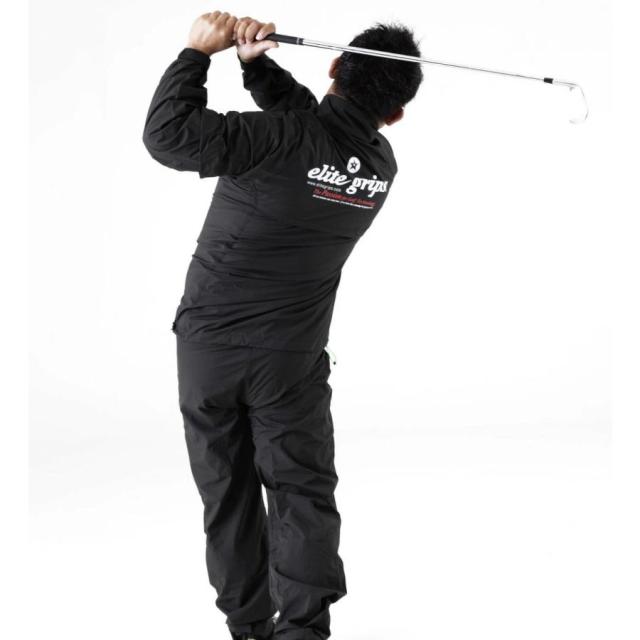 エリート グリップ レインウエア R-EG22 elite grips スマートシルエットレインウエア フード無し 競技用レインウエア　ブラック/グレーの通販は