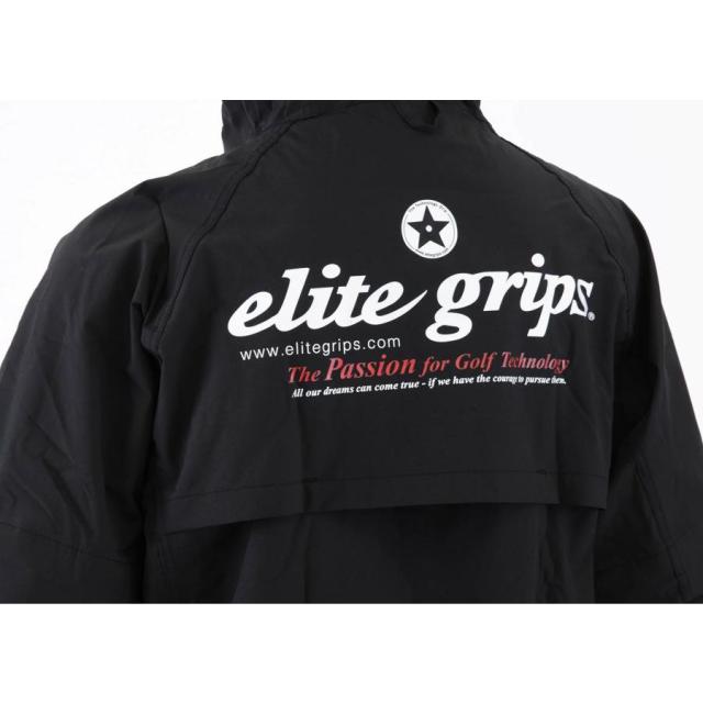 エリート グリップ レインウエア R-EG22 elite grips スマートシルエットレインウエア フード無し 競技用レインウエア　ブラック/グレーの通販は