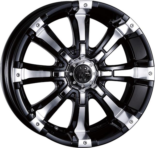 CRIMSON MG BEAST 17インチ 7.0J +35 10-114.3/127 ブラックポリッシュ1台 