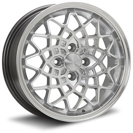 MLJ ハイぺリオン カルマ 15インチ 7.0J +48 4-100 ハイパーシルバー/リムポリッシュ HYPERION CALMA １台分/4本セット