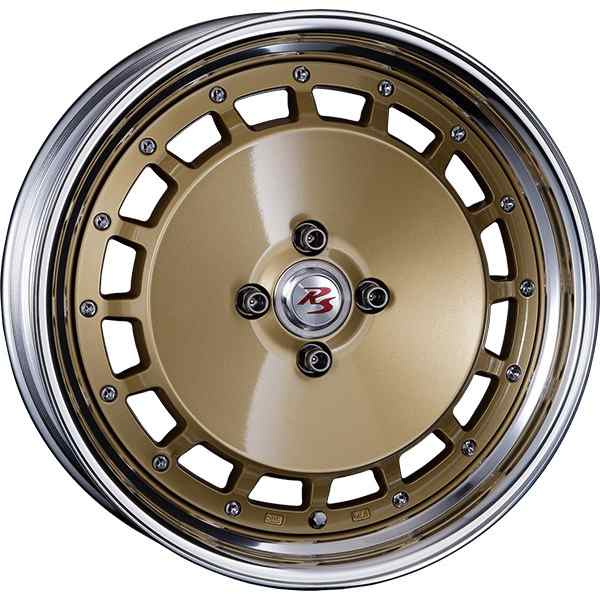 CRIMSON RS DP CUP MONOBLOCK 16インチ 6.5J +45 4-100 ゴールド/ポリッシュリップ1台分/4本セット クリムソン RS DP CUP モノブロック