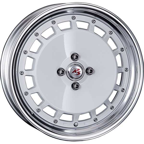 CRIMSON RS DP CUP MONOBLOCK 16インチ 6.5J +45 4-100 ホワイト/ポリッシュリップ1台分/4本セット クリムソン RS DP CUP モノブロック