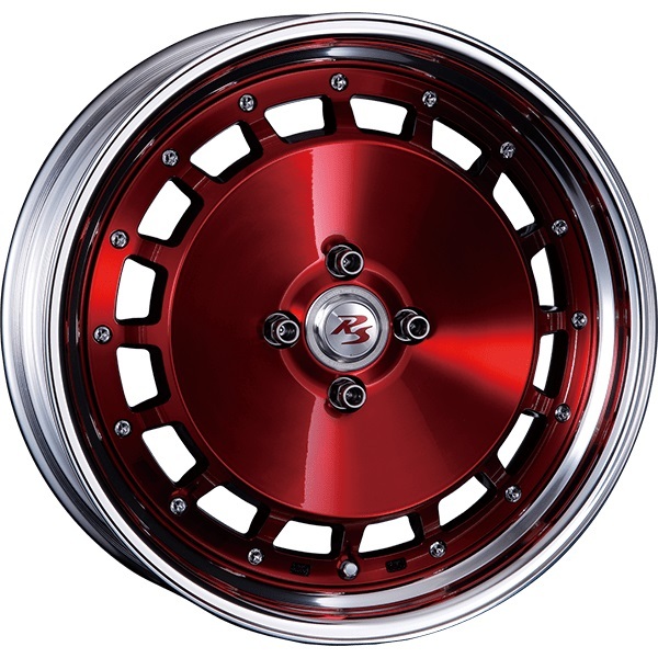 CRIMSON RS DP CUP MONOBLOCK 16インチ 6.5J +45 4-100 レッドクリア