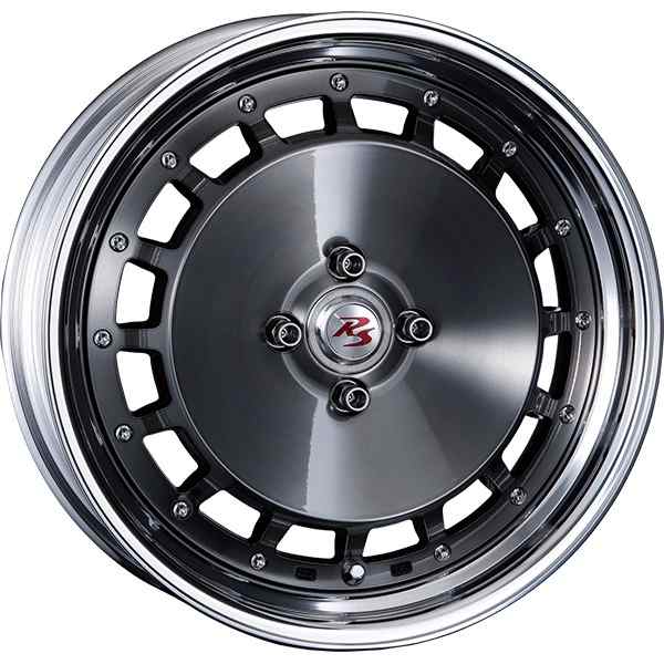 CRIMSON RS DP CUP MONOBLOCK 16インチ 5.5J +45 4-100 スモーククリア/ポリッシュリップ1台分/4本セット クリムソン RS DP CUP モノブロ