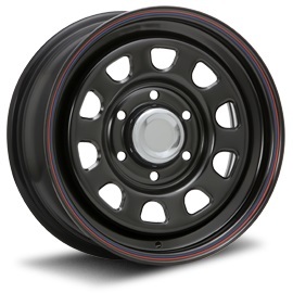 MLJ デイトナ SS 16インチ 6.5J +45 6-139.7 ブラック（レッド/ブルーライン） 4本で送料無料 DAYTONA SS 1本
