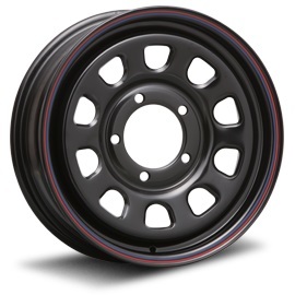MLJ デイトナ SS 16インチ 5.5J +20 5-139.7 ブラック（レッド/ブルーライン） DAYTONA SS １台分/4本セット