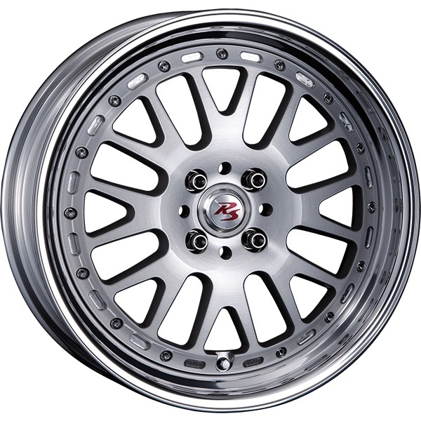 CRIMSON RS WP MAXI MONOBLOCK 16インチ 6.5J +38 4-100 ブラッシュド/バフクリアリップ4本で送料無料 クリムソン RS WP MAXI モノブロック