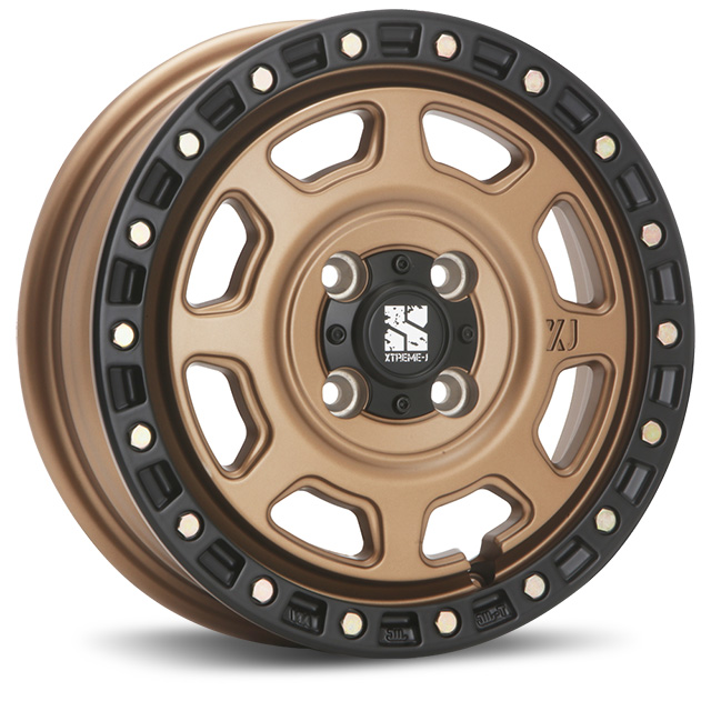 MLJ エクストリームJ XJ07 14インチ 5.0J +30 4-100 マットブロンズブラックリム4本で送料無料 XTREME-J XJ07 1本