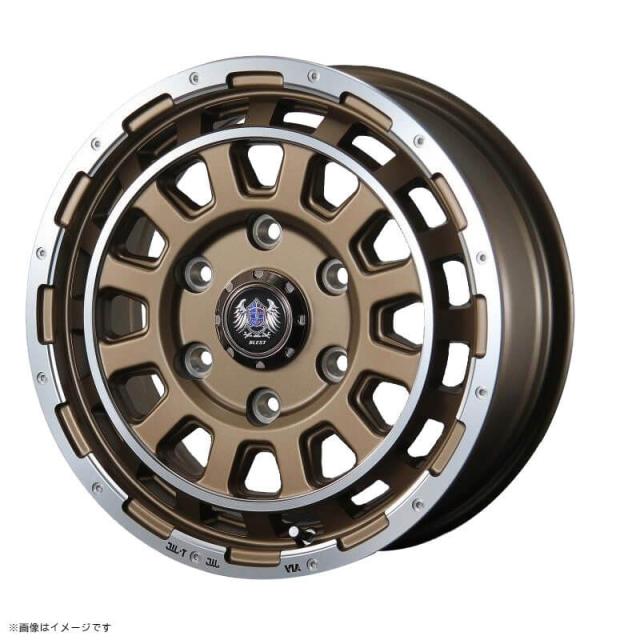 BLEST Bahns Tech DH-Stream 15インチ 6.0J +45 6-139.7 セミグロスブロンズ 4本で送料無料 ブレスト バーンズテック DHストリーム 1本