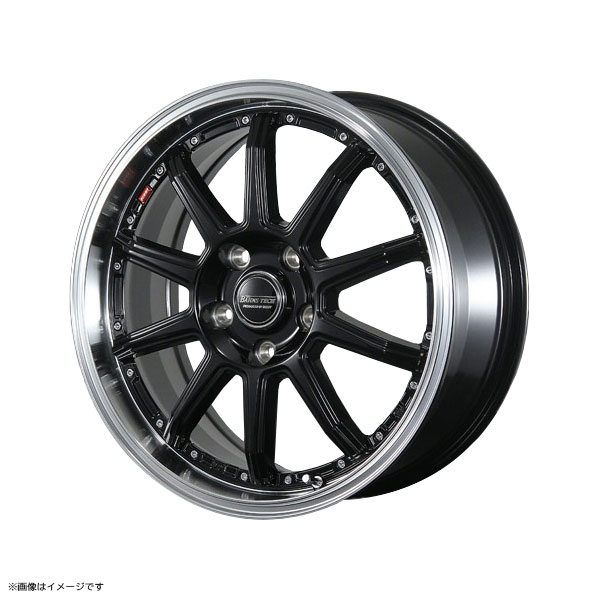 BLEST Bahns Tech S10-DP 16インチ 6.0J +45 5-100 グロスブラック 4本で送料無料 ブレスト バーンズテック S10 DP 1本の通販は
