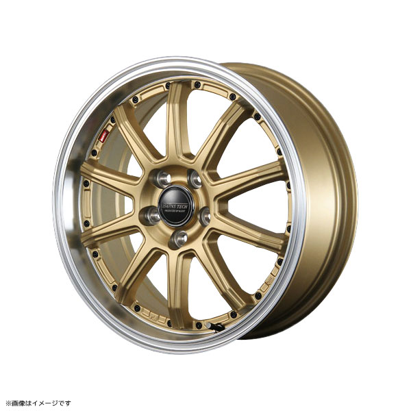 BLEST Bahns Tech S10-DP 16インチ 6.0J +45 5-100 セミグロスゴールド 4本で送料無料 ブレスト バーンズテック S10 DP 1本