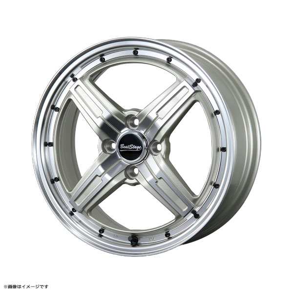 BLEST Beat Stage FS-C 16インチ 6.0J +48 4-100 シャンパンゴールドポリッシュ 4本で送料無料 ブレスト ビートステージ FS-C 1本の通販は 12,339円